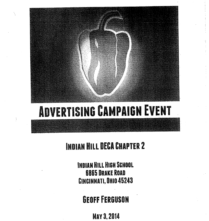 DECA ICDC ADVERTISING CAMPAIGN论文下载