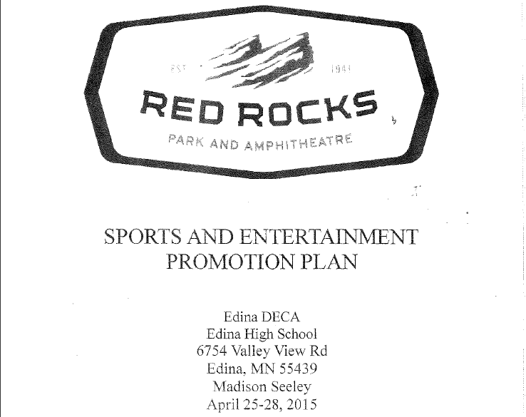 DECA ICDC SPORTS AND ENTERTAINMENT PROMOTION PLAN论文下载
