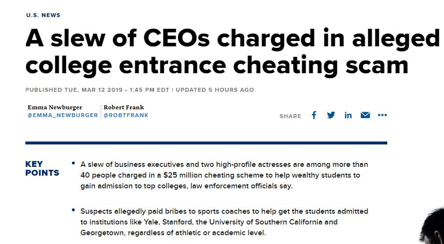舞弊丑闻又曝出！加州大学特招64名有钱学生！伯克利被点名