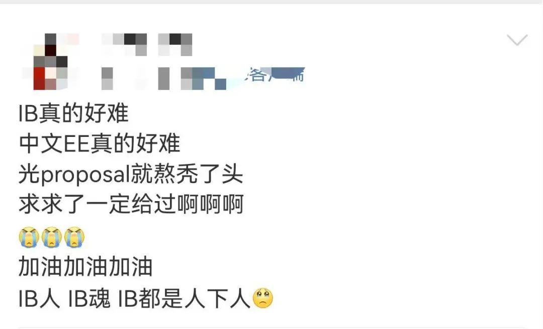 妈，如果我是你亲生的，就别送我去学IB…