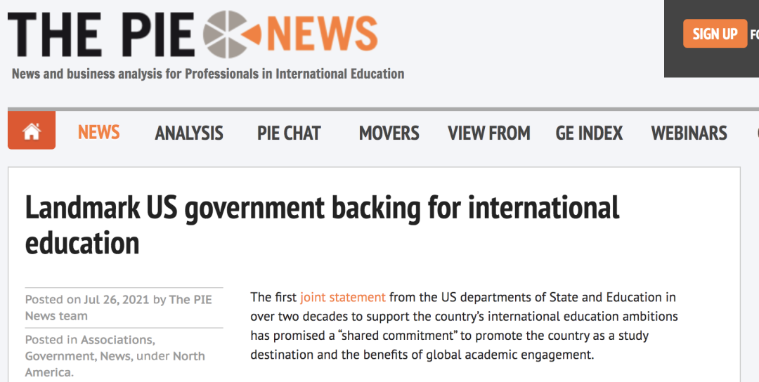 重大利好！美国首次发布《对国际教育的新承诺》，留美黄金时代来了！