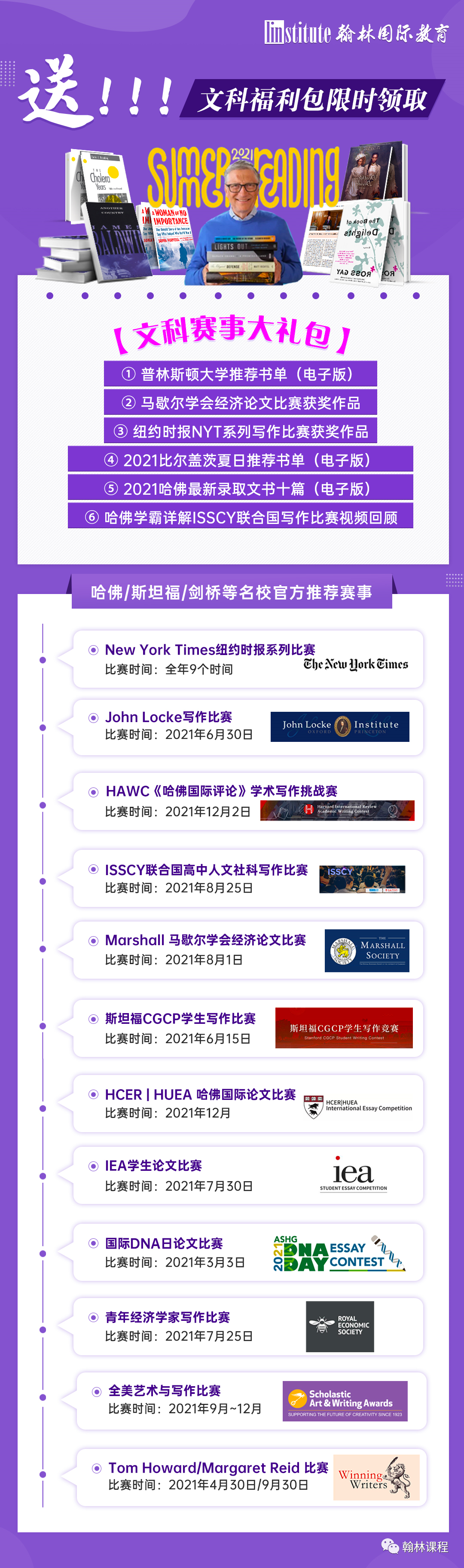 太牛啦！5位翰林学员在John Locke写作赛事中获得嘉奖！近期还有这些大展身手的机会！