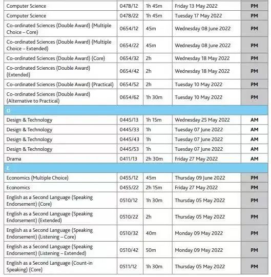 最新公布：2022年英国高考时间（IG部分），建议明年考生和家长以及辅导老师收藏！