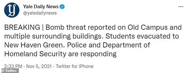 突发！耶鲁大学内有40枚炸弹？FBI出动，上千名学生被紧急疏散！