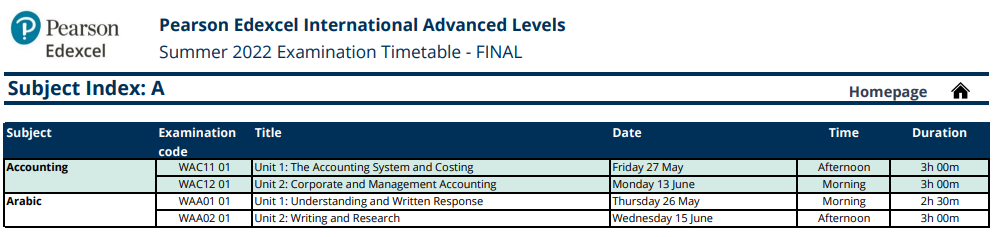 2022年三大国际考试局A-level夏季考试日程已经公布！