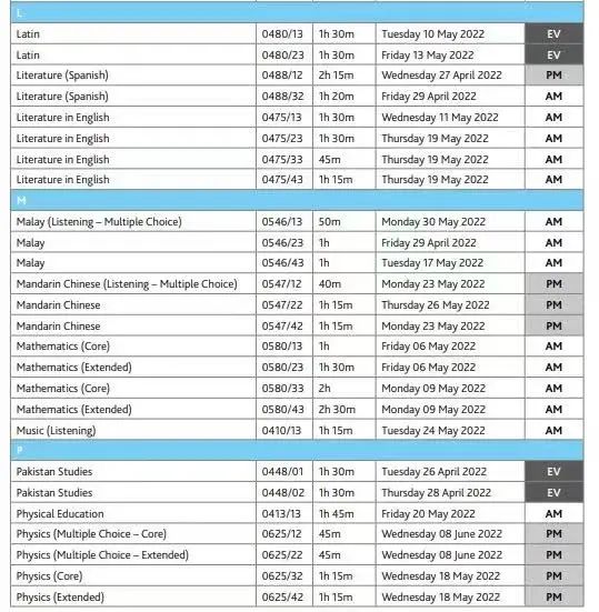 最新公布：2022年英国高考时间（IG部分），建议明年考生和家长以及辅导老师收藏！