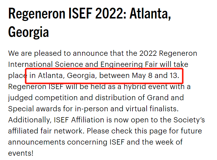 2022 ISEF系列赛 | 挑战“英才计划”，抢占ISEF晋级资格