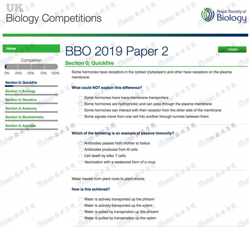 【领福利】USABO/BBO/BrainBee等国际生物赛事真题资料打包带走！