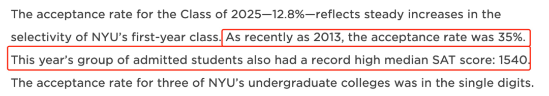 宇宙尽头果然是NYU！连续15年打破申请记录，录取率从35%狂跌至12.8%，还有机会冲刺纽大吗？