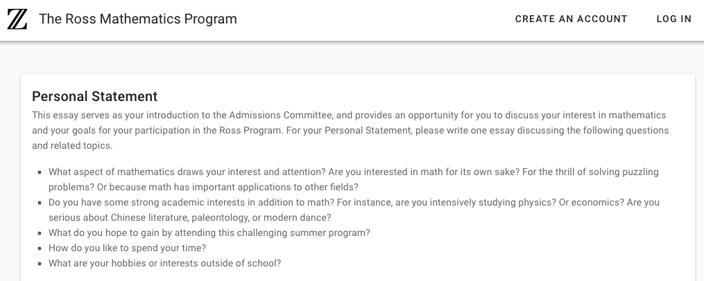 全球顶尖数学夏校——罗斯数学训练营（Ross）正式开放申请啦！