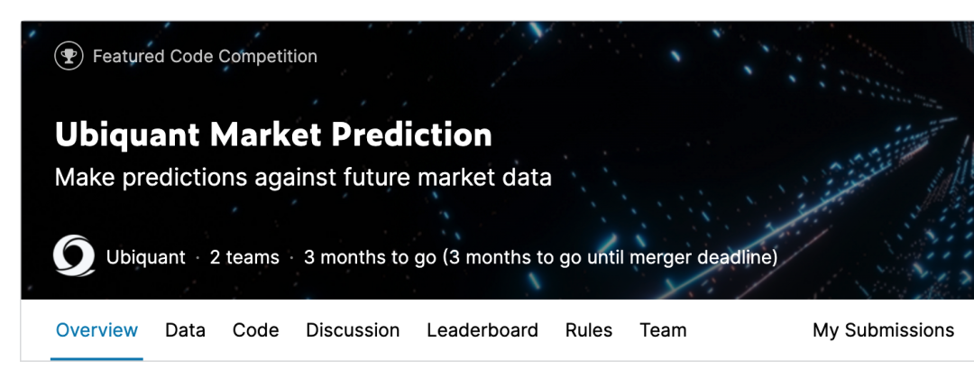 Kaggle赛题解析：Ubiquant市场预测
