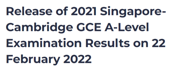 新加坡A-level即将放榜，今年有哪些事项需要提前注意？