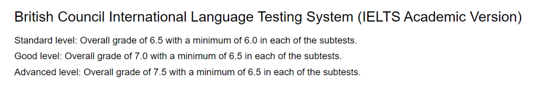 英国G5本科对雅思的要求！
