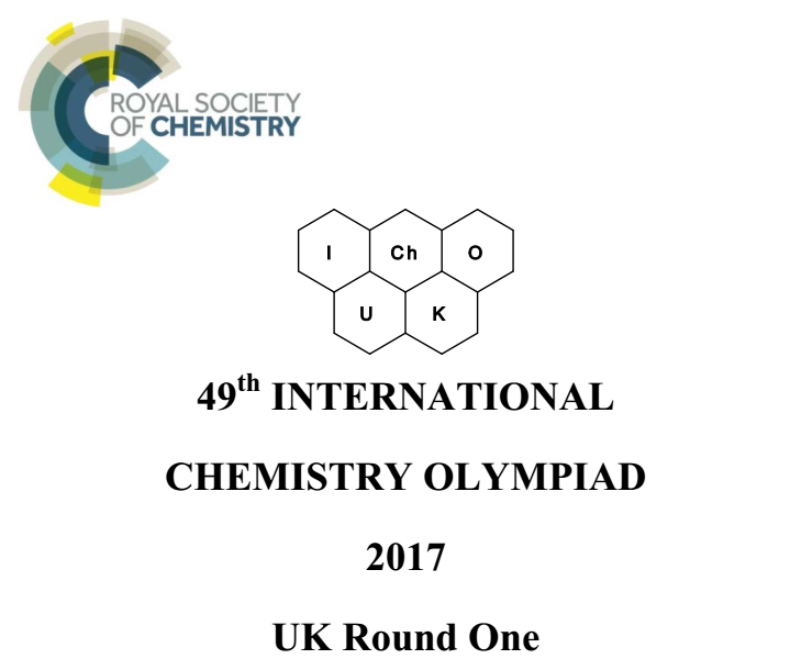 英国化学奥林匹克学术活动(UKChO)真题解析2017（4）