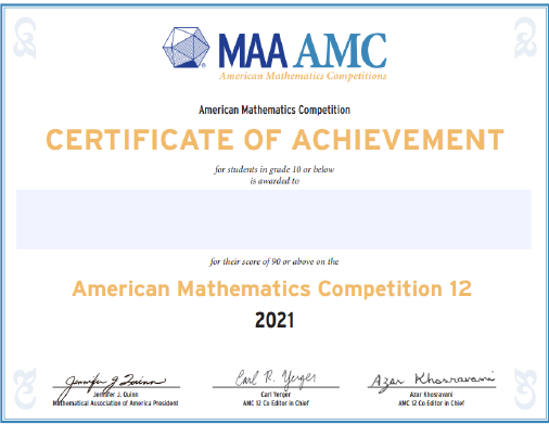AMC数学竞赛获奖证书开始发放，快来官方登记领取-翰林国际教育