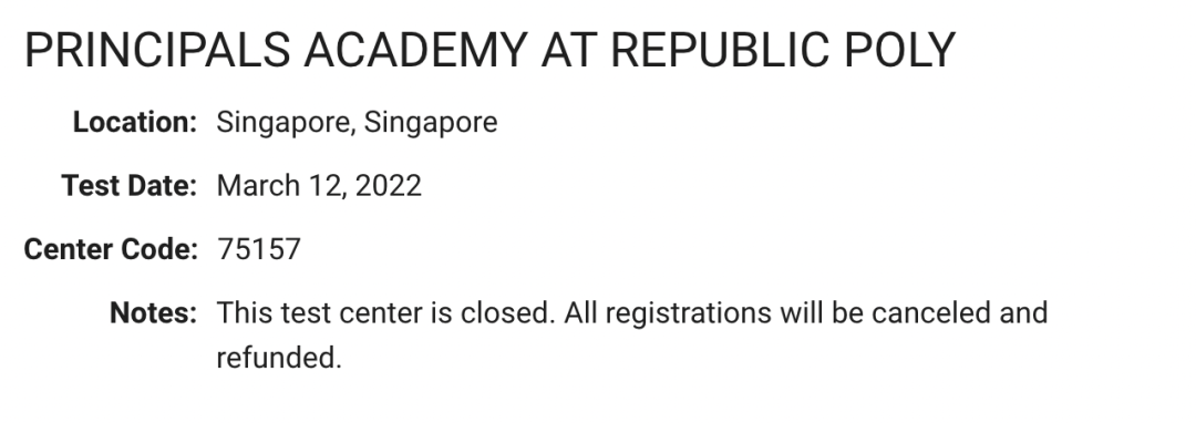 香港3月SAT考试全部取消！新加坡部分考点被取消