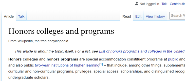 荣誉项目Honors Programs是什么？对申请有什么好处？