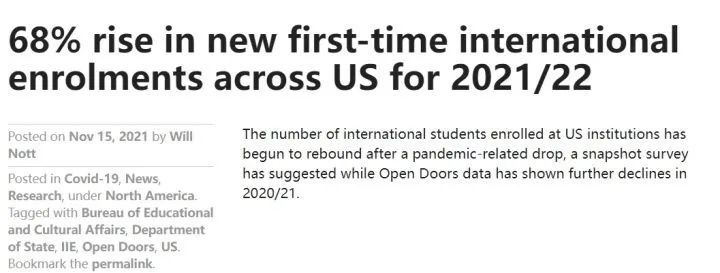 从《Open doors》解析美国艺术留学2022年趋势