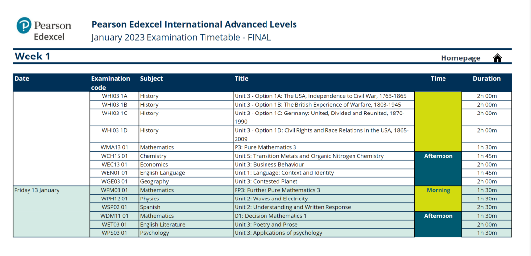 注意！CAIE、爱德思公布2022-2023年A-Level/IGCSE/AS考试时间表！