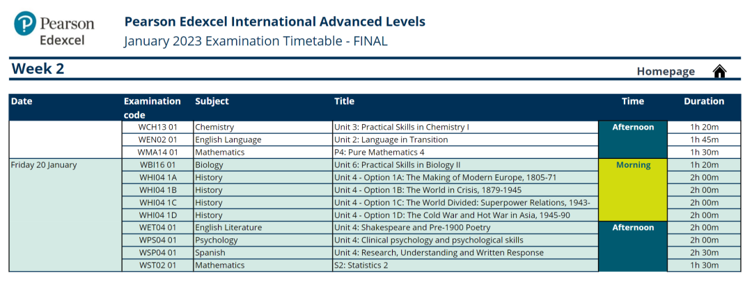 注意！CAIE、爱德思公布2022-2023年A-Level/IGCSE/AS考试时间表！