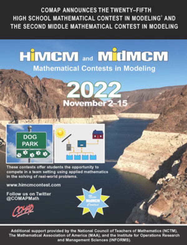 祝贺IMMC特等奖、特等提名奖！HiMCM美国高中数学建模竞赛，学霸队友组队进行中！