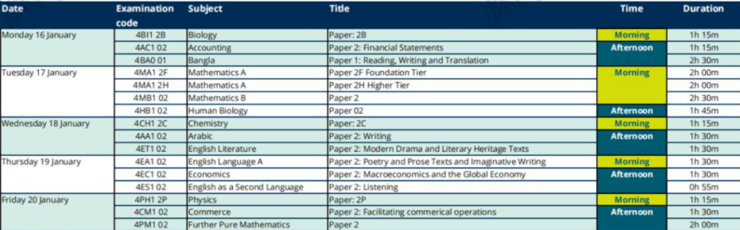 注意！CAIE、爱德思公布2022-2023年A-Level/IGCSE/AS考试时间表！