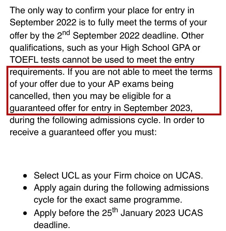AP考试取消，UCL回应：保留录取，明年再来！