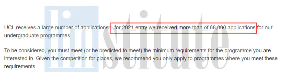 UCL首次公布申请人数，超6.8万人竞争！2023年申请者成绩要求更新！