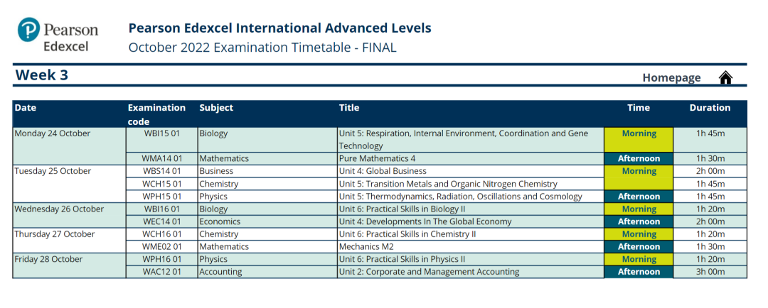 注意！CAIE、爱德思公布2022-2023年A-Level/IGCSE/AS考试时间表！