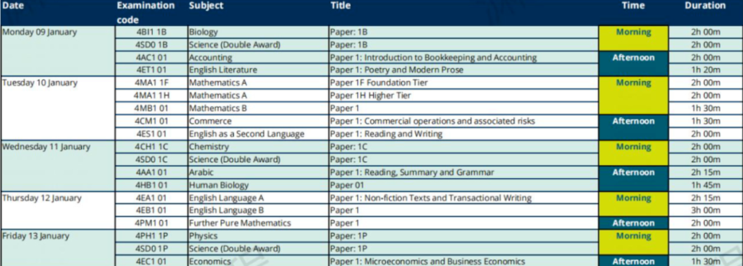 注意！CAIE、爱德思公布2022-2023年A-Level/IGCSE/AS考试时间表！
