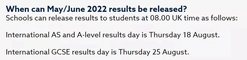 2022年夏季大考，CAIE、爱德思、牛津AQA成绩何时放榜？