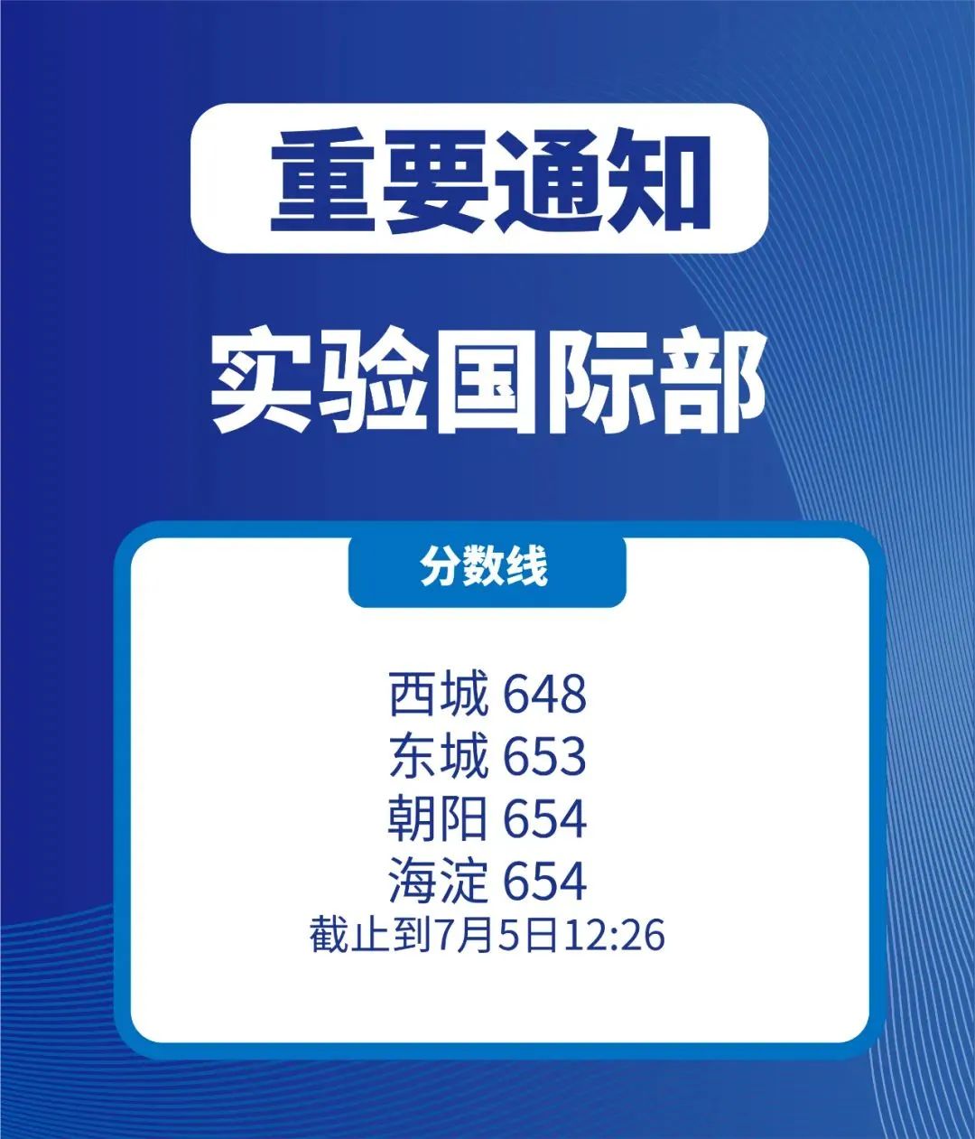 速看！北京中考分数线出炉，多少分才能进入第一梯队国际部？