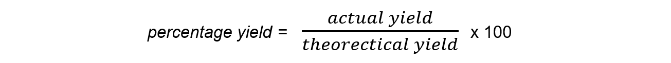 1.2.2-Percentage-yield-formula