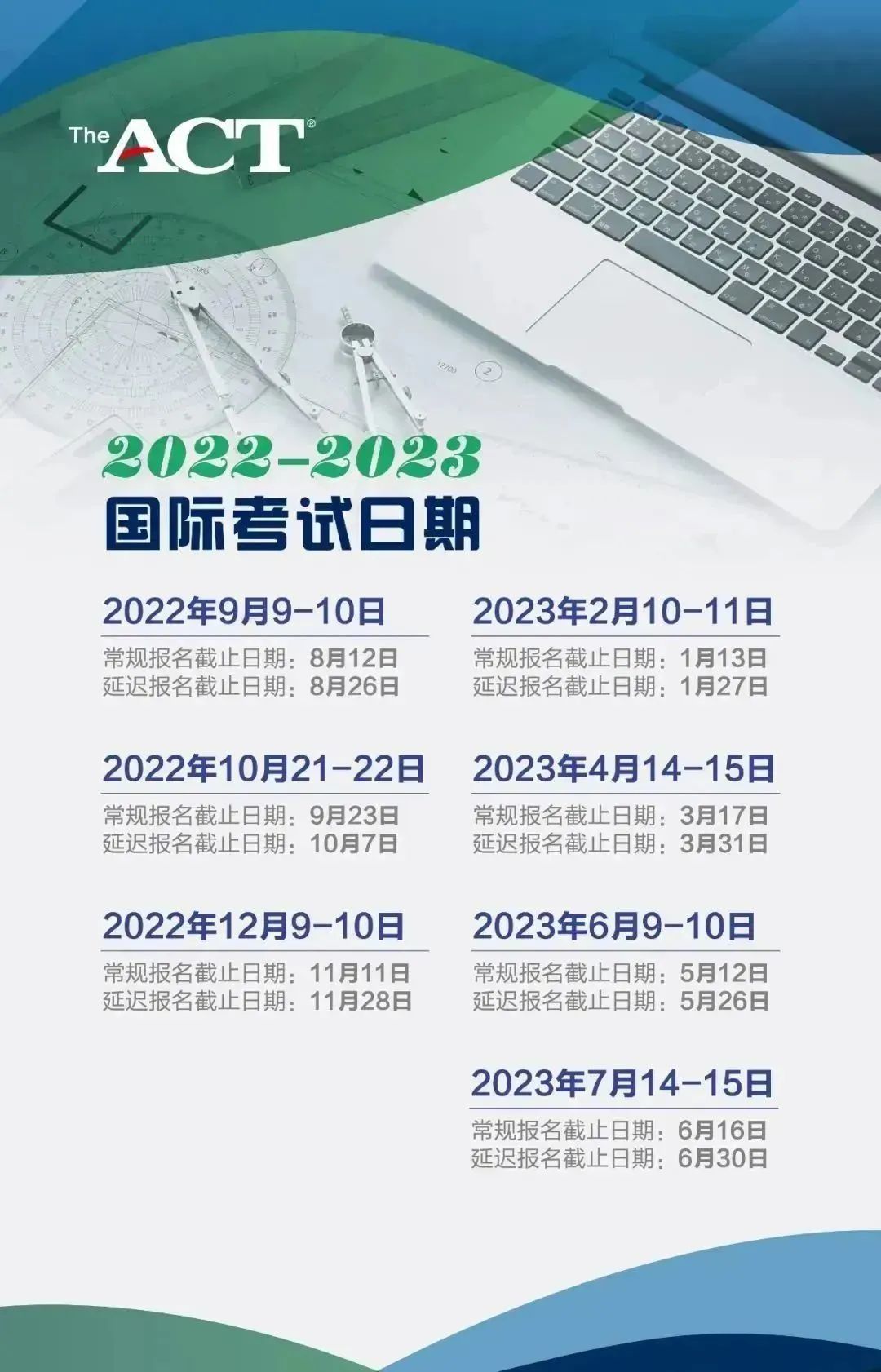 欲报从速！2022-23年ACT考位全部开放报名！这个暑假还不死磕ACT？