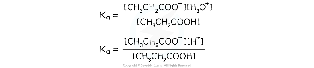 18.2-Ka-expression-for-propanoic-acid