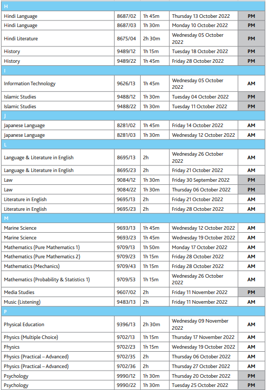快收藏！2022年秋季三大考试局IGCSE和A-Level考试时间出炉！