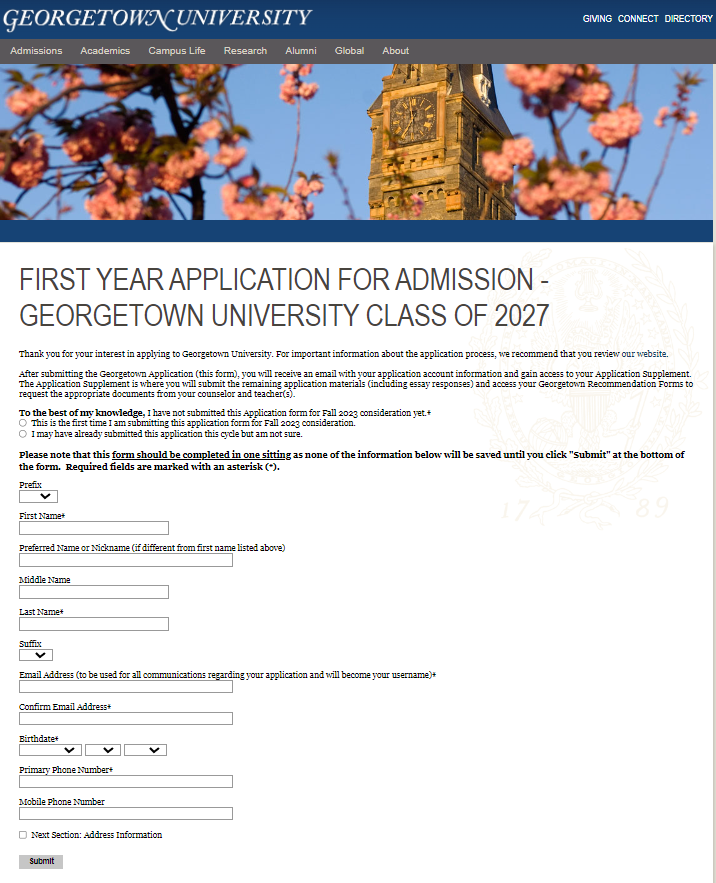 乔治城2023Fall本科申请通道已开启！盘点使用独立申请系统的美国大学！