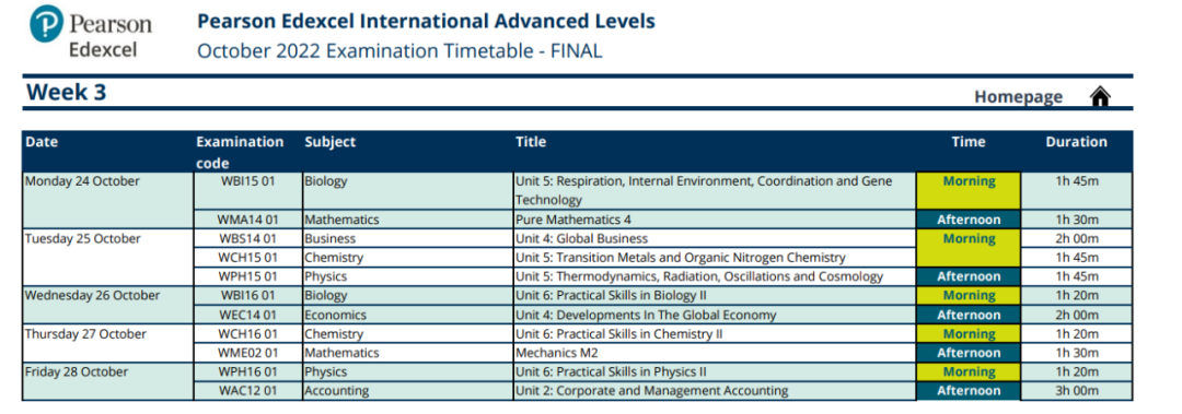 快收藏！2022年秋季三大考试局IGCSE和A-Level考试时间出炉！
