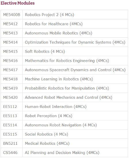 NUS新增机器人学硕士专业，2023年1月入学！