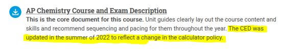 导师解读！2022Fall AP Chemistry更新计算器使用规则！