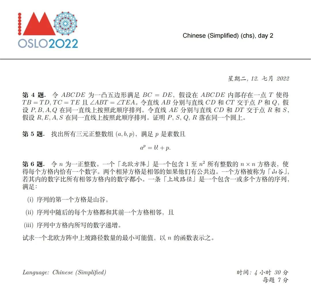 创造历史！中国队全员满分！连续四年团体第一！2022第63届IMO获奖名单公布