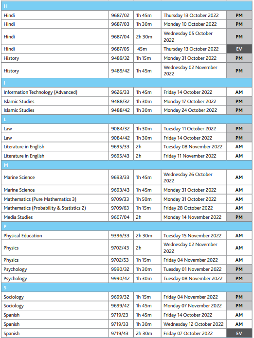 快收藏！2022年秋季三大考试局IGCSE和A-Level考试时间出炉！