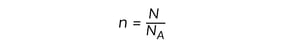 Number-of-moles-equation