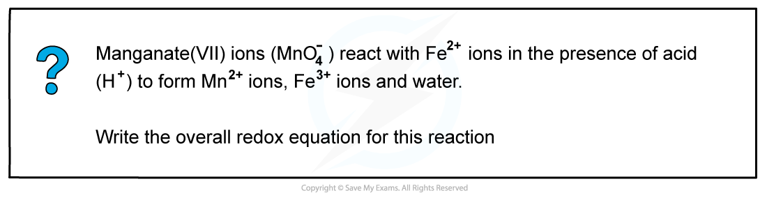 1.6-Electrochemistry-Worked-Example-Writing-overall-redox-reactions