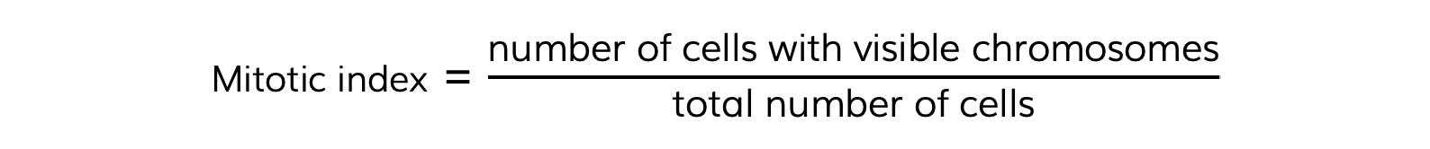 Mitotic-index-formula