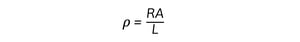 Resistivity-Equation