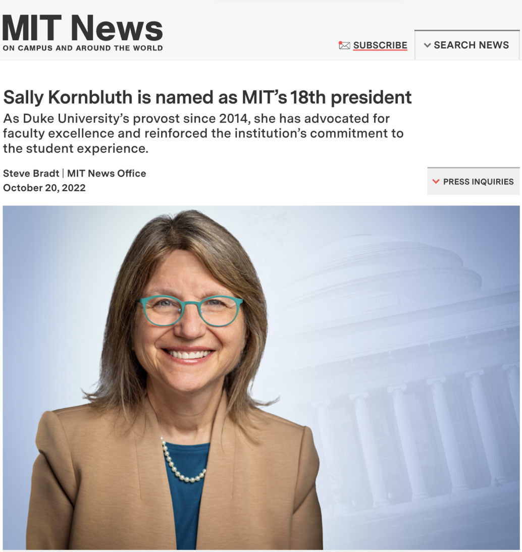 MIT/牛津/剑桥大学迎来新任女校长，超牛学术履历曝光！-翰林国际教育