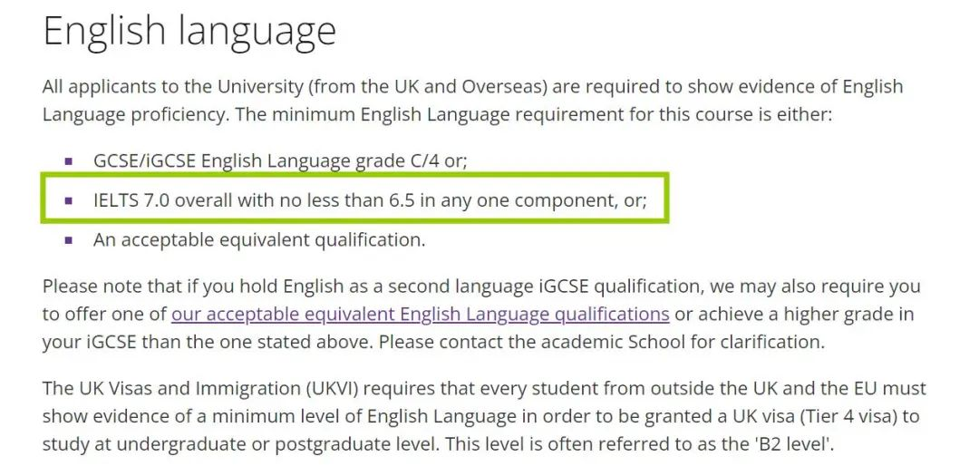 20所最受中国学生青睐的英国大学，雅思要求是多少？