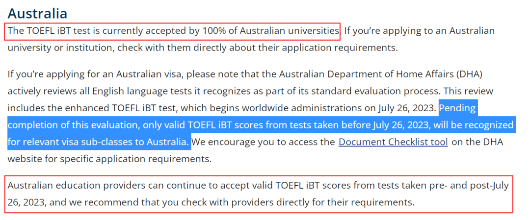 澳洲移民局将不再接受托福成绩？！紧急辟谣来了~