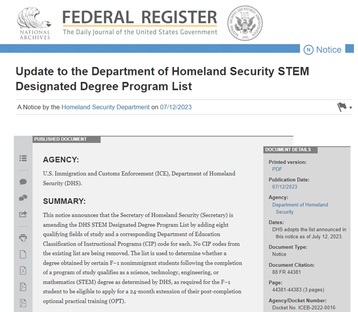 STEM专业只属于理工科？美国官宣新增8个STEM专业！毕业可留美三年！